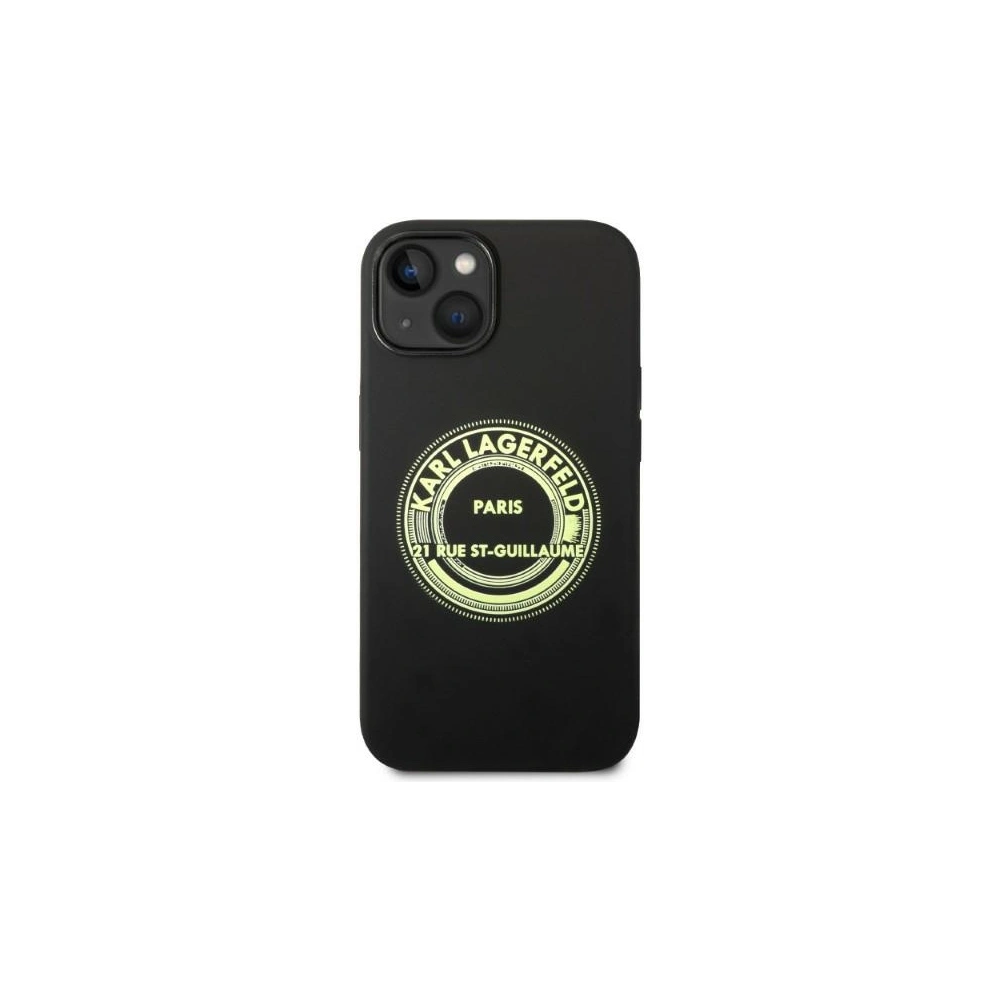 Wholesale Karl Lagerfeld KLHCP14MSRSGRCK Apple iPhone 14 Plus / 15 Plus hardcase black Silicone RSG - KLD1180 - {ean13} - Hurt