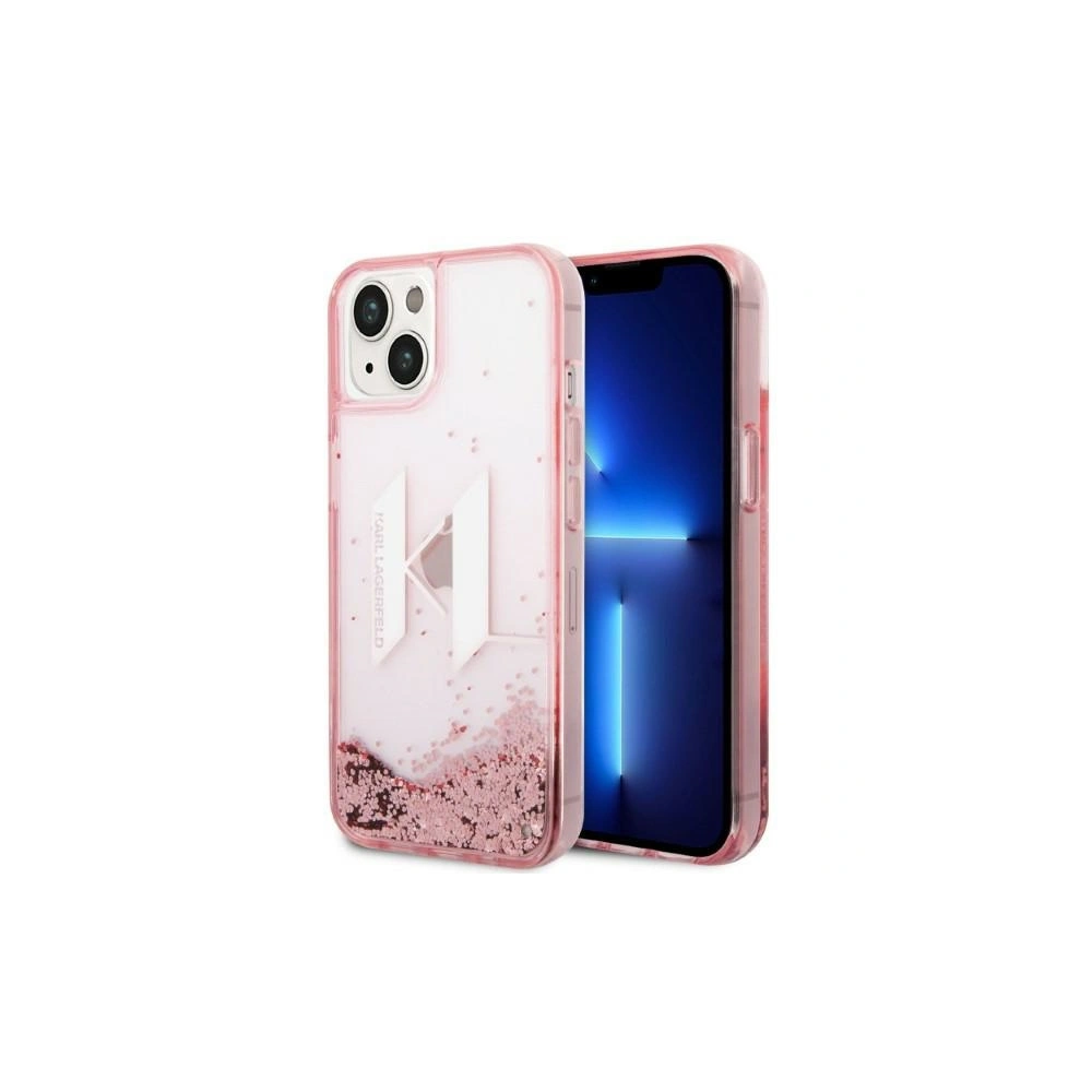 Hurtownia GSM - Etui Karl Lagerfeld KLHCP14SLBKLCP Apple iPhone 14 rózsaszín/pink keménytok Liquid Glitter Big KL - KLD1181 - {ean13} - Hurt