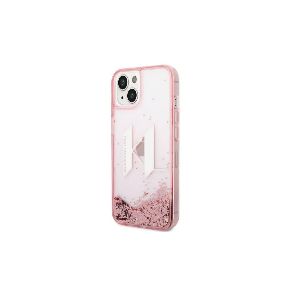 Hurtownia GSM - Etui Karl Lagerfeld KLHCP14SLBKLCP Apple iPhone 14 rózsaszín/pink keménytok Liquid Glitter Big KL - KLD1181 - {ean13} - Hurt