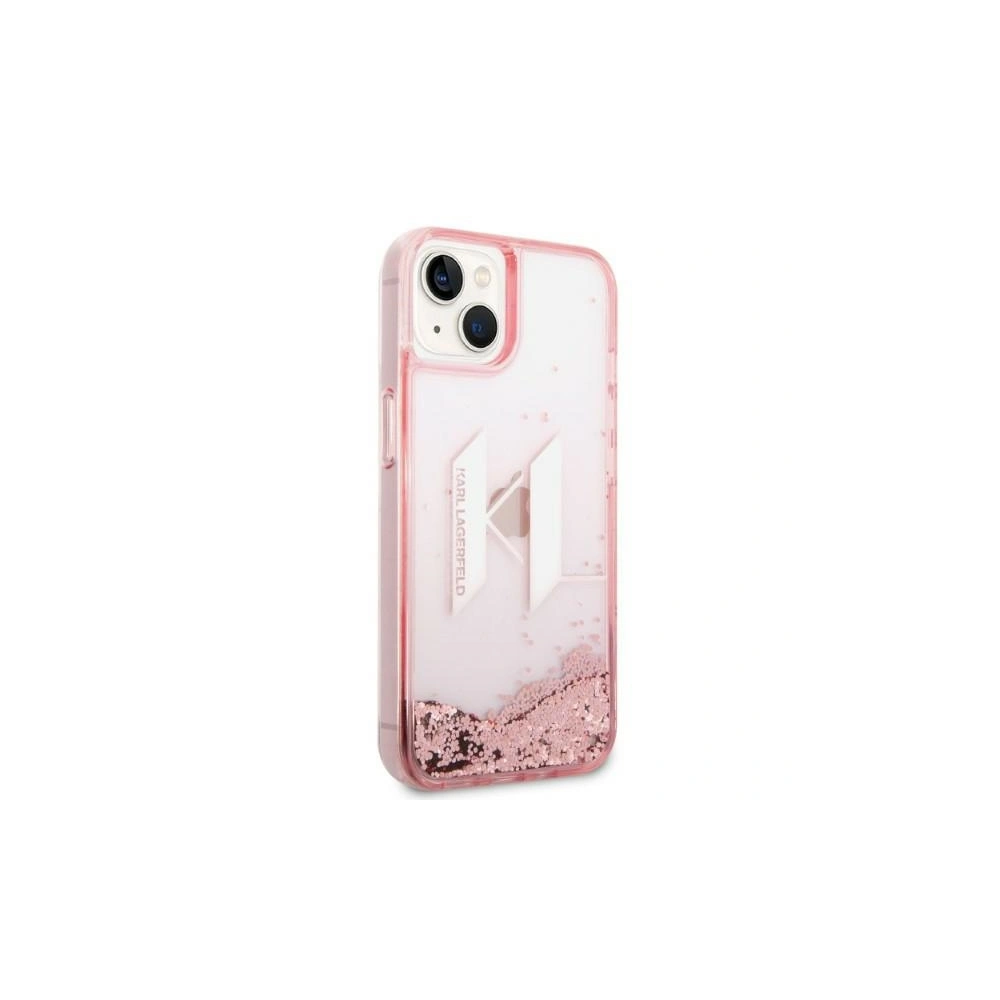 Hurtownia GSM - Etui Karl Lagerfeld KLHCP14SLBKLCP Apple iPhone 14 rózsaszín/pink keménytok Liquid Glitter Big KL - KLD1181 - {ean13} - Hurt