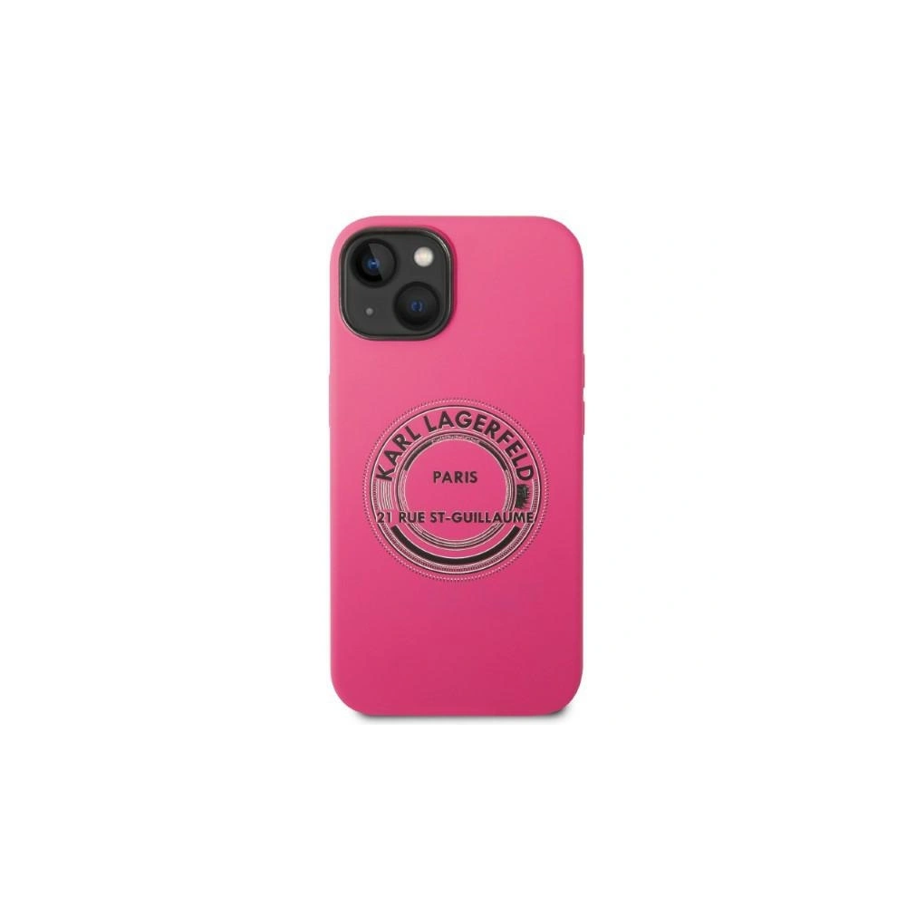 Hurtownia GSM - Etui Karl Lagerfeld KLHCP14SSRSGRCF Apple iPhone 14 keménytok rózsaszín/pink Szilikon RSG - KLD1182 - {ean13} - Hurt