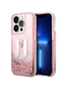 Etui Karl Lagerfeld KLHCP14XLBKLCP Apple iPhone 14 Pro Max růžový/pink hardcase Liquid Glitter Big KL