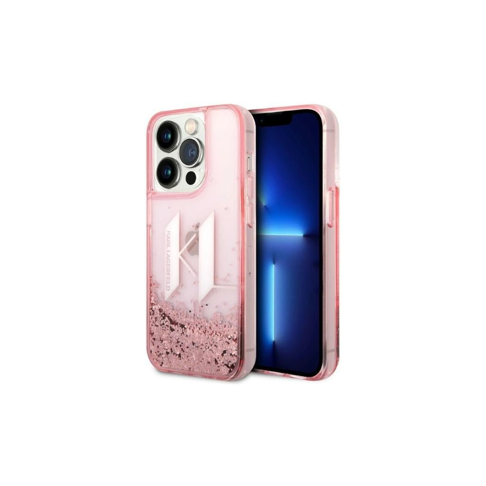 Hurtownia GSM - Etui Karl Lagerfeld KLHCP14XLBKLCP Apple iPhone 14 Pro Max rózsaszín/pink hardcase Liquid Glitter Big KL - KLD1184 - {ean13} - Hurt