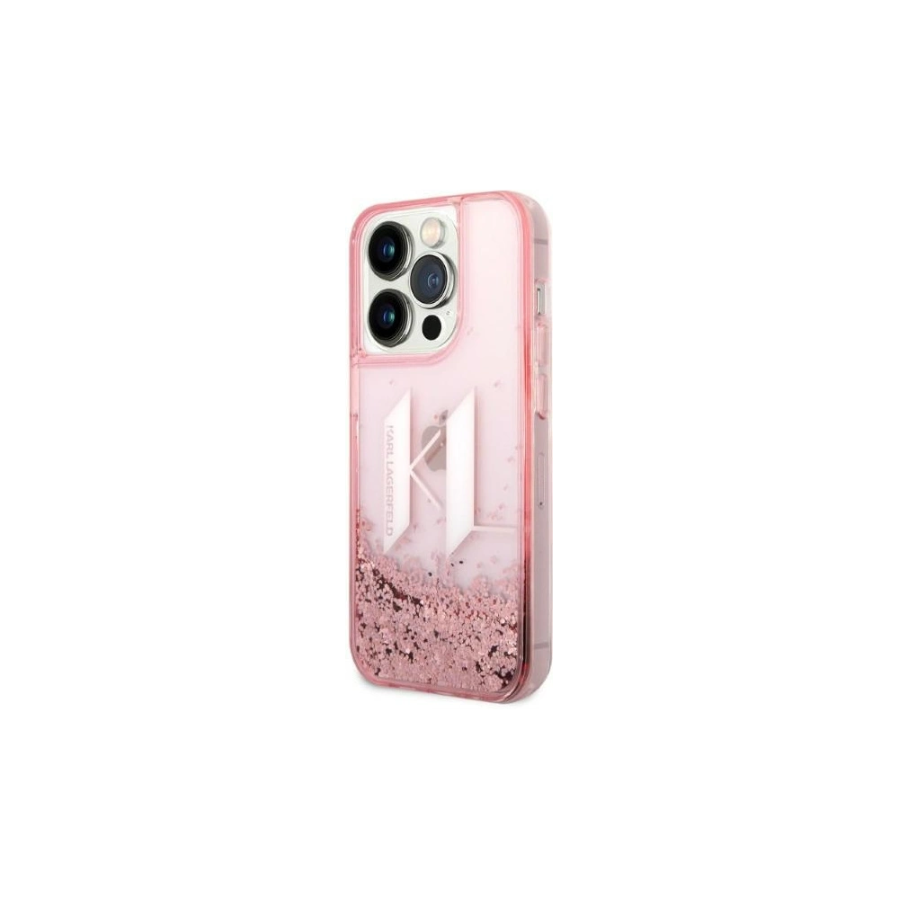 Hurtownia GSM - Etui Karl Lagerfeld KLHCP14XLBKLCP Apple iPhone 14 Pro Max růžový/pink hardcase Liquid Glitter Big KL - KLD1184 - {ean13} - Hurt