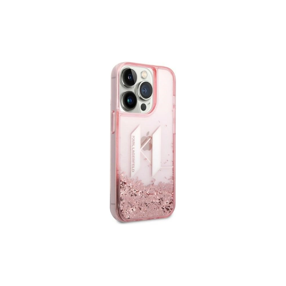 Hurtownia GSM - Etui Karl Lagerfeld KLHCP14XLBKLCP Apple iPhone 14 Pro Max rózsaszín/pink hardcase Liquid Glitter Big KL - KLD1184 - {ean13} - Hurt