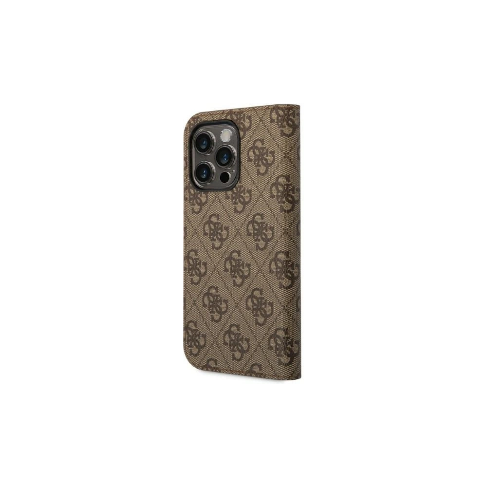 Hurtownia GSM - Etui Guess GUBKP14XHG4SHW Apple iPhone 14 Pro Max hnědý/brown book 4G Vintage Gold Logo - GUE2196 - {ean13} - Hurt