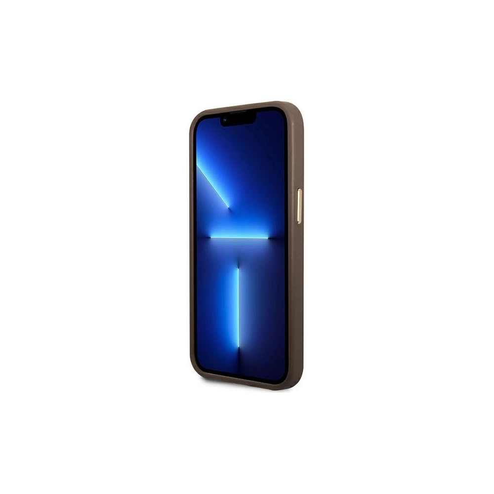 Wholesale Guess GUHMP14MU4GPRW Apple iPhone 14 Plus / 15 Plus brown hard case 4G Logo Plate MagSafe - GUE2198 - {ean13} - Hurt