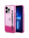 Etui Karl Lagerfeld KLHCP14XLCKVF Apple iPhone 14 Pro Max růžový/pink hardcase Liquid Glitter Elong