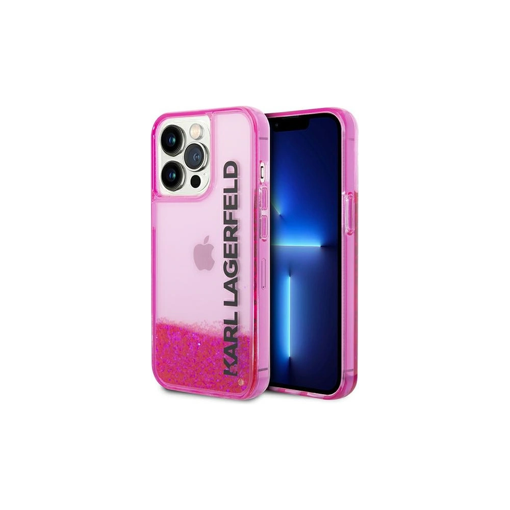 Hurtownia GSM - Case Karl Lagerfeld KLHCP14XLCKVF Apple iPhone 14 Pro Max rosa/pink Hardcase Liquid Glitter Elong - KLD1185 - {ean13} - Hurt