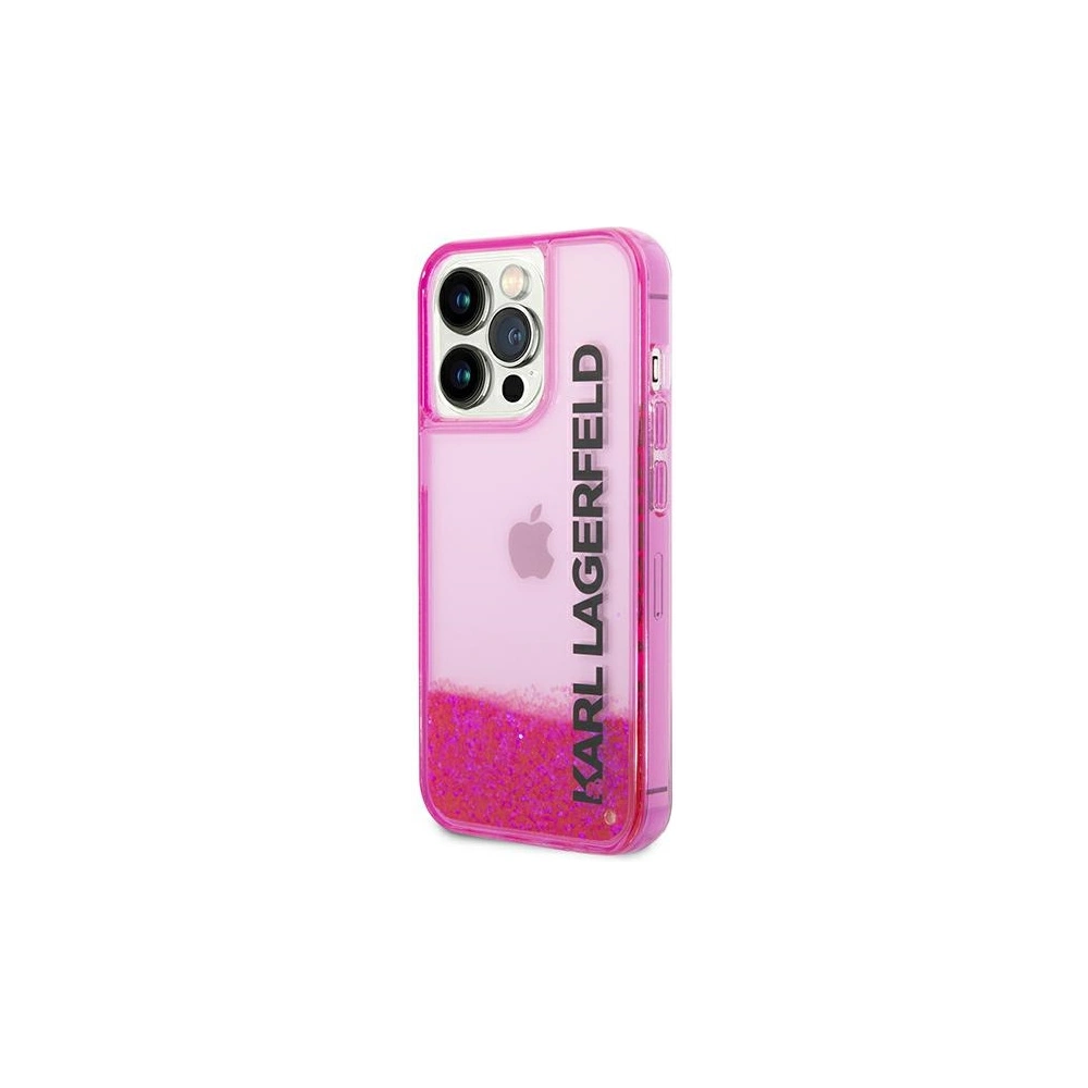 Hurtownia GSM - Case Karl Lagerfeld KLHCP14XLCKVF Apple iPhone 14 Pro Max rosa/pink Hardcase Liquid Glitter Elong - KLD1185 - {ean13} - Hurt