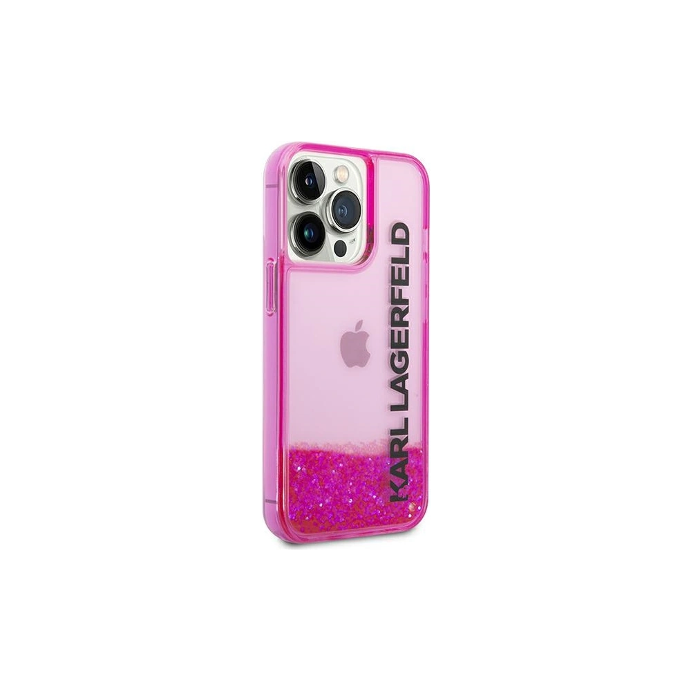 Hurtownia GSM - Case Karl Lagerfeld KLHCP14XLCKVF Apple iPhone 14 Pro Max rosa/pink Hardcase Liquid Glitter Elong - KLD1185 - {ean13} - Hurt