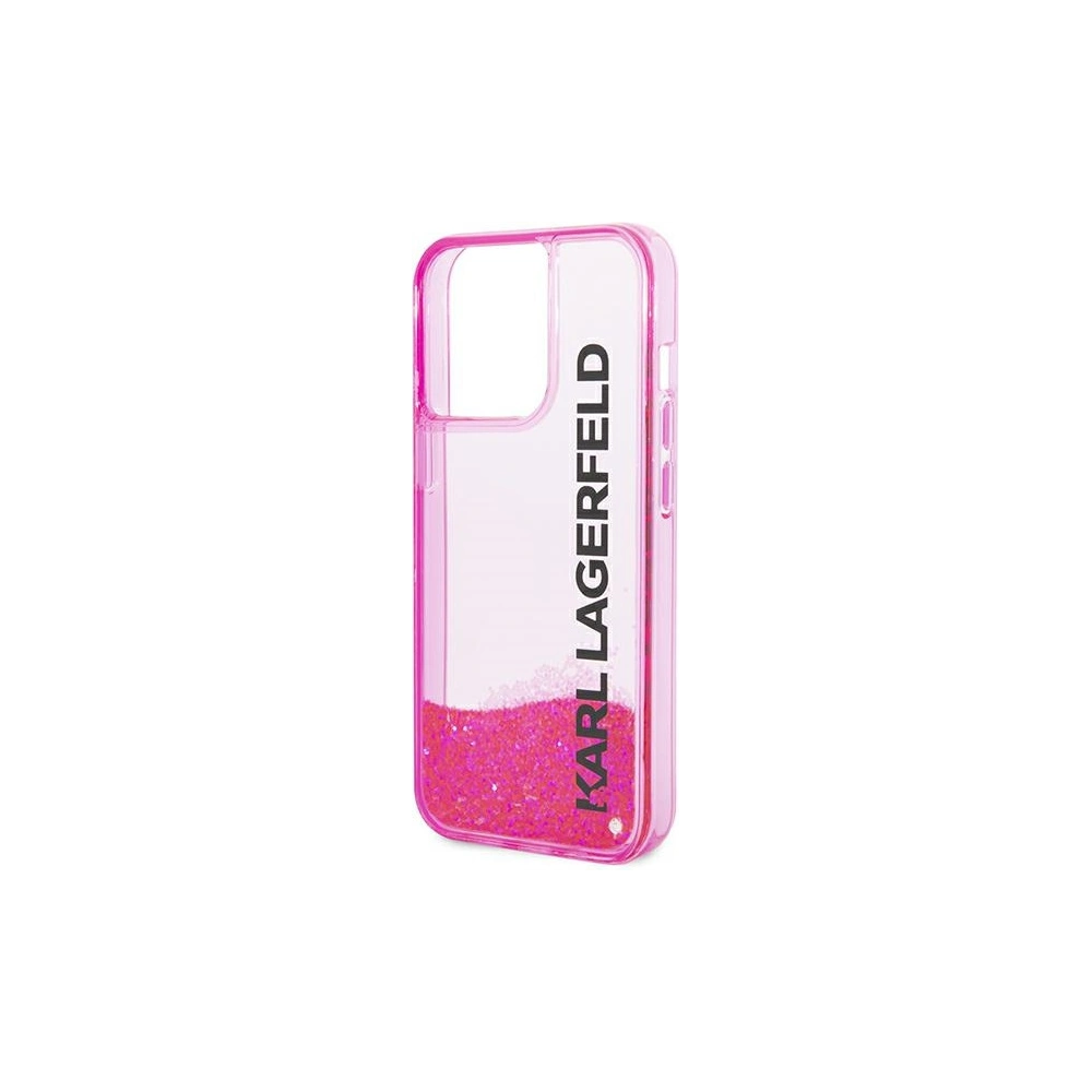 Hurtownia GSM - Etui Karl Lagerfeld KLHCP14XLCKVF Apple iPhone 14 Pro Max růžový/pink hardcase Liquid Glitter Elong - KLD1185 - {ean13} - Hurt