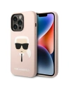 Etui Karl Lagerfeld KLHCP14XSLKHLP Apple iPhone 14 Pro Max hardcase różowy/pink Silicone Karl`s Head