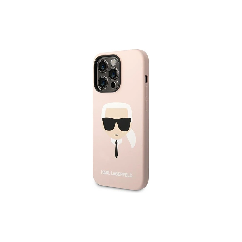 Hurtownia GSM - Etui Karl Lagerfeld KLHCP14XSLKHLP Apple iPhone 14 Pro Max hardcase różowy/pink Silicone Karl`s Head - KLD1187 - {ean13} - Hurt