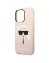 Hurtownia GSM - Etui Karl Lagerfeld KLHCP14XSLKHLP Apple iPhone 14 Pro Max hardcase różowy/pink Silicone Karl`s Head - KLD1187 - {ean13} - Hurt