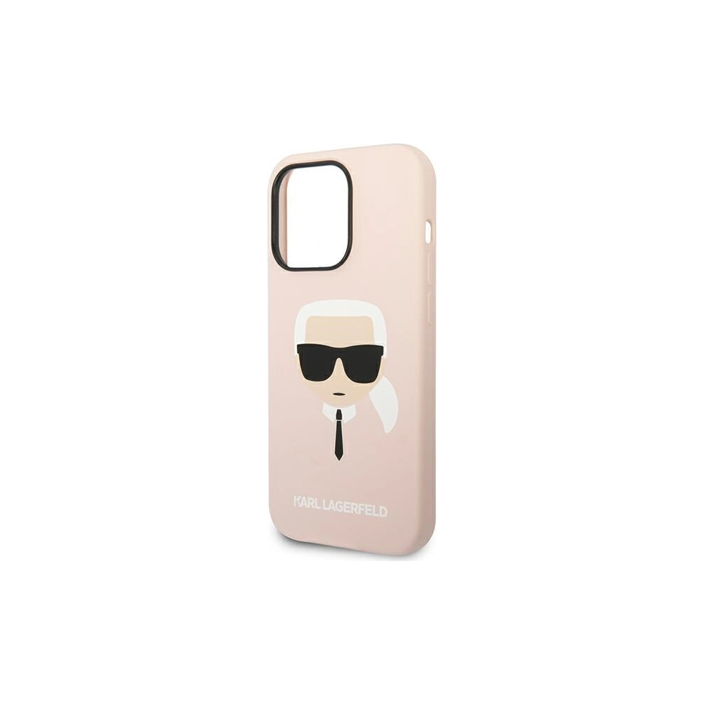 Hurtownia GSM - Etui Karl Lagerfeld KLHCP14XSLKHLP Apple iPhone 14 Pro Max hardcase różowy/pink Silicone Karl`s Head - KLD1187 - {ean13} - Hurt