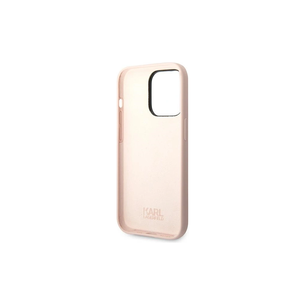 Hurtownia GSM - Etui Karl Lagerfeld KLHCP14XSLKHLP Apple iPhone 14 Pro Max hardcase różowy/pink Silicone Karl`s Head - KLD1187 - {ean13} - Hurt