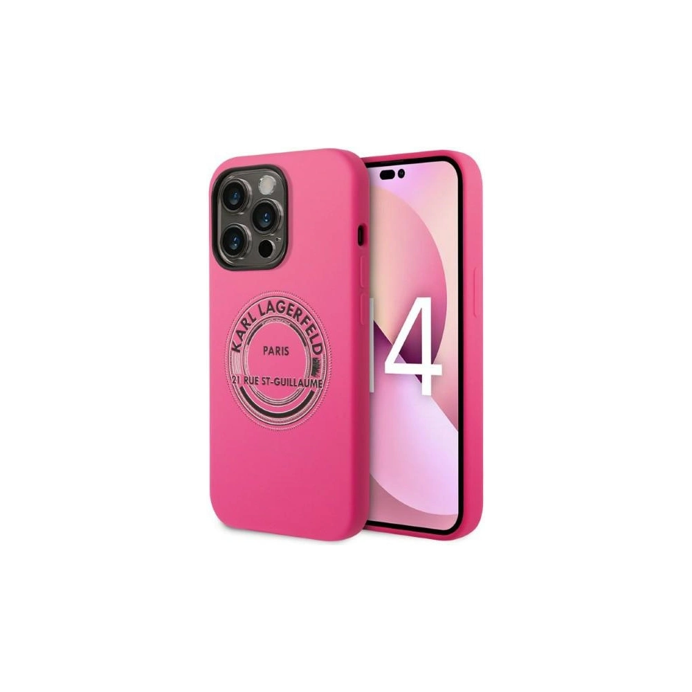 Hurtownia GSM - Etui Karl Lagerfeld KLHCP14XSRSGRCF Apple iPhone 14 Pro Max hardcase różowy/pink Silicone RSG - KLD1188 - {ean13} - Hurt