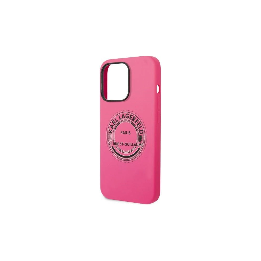 Wholesale Karl Lagerfeld KLHCP14XSRSGRCF Apple iPhone 14 Pro Max hardcase pink Silicone RSG - KLD1188 - {ean13} - Hurt