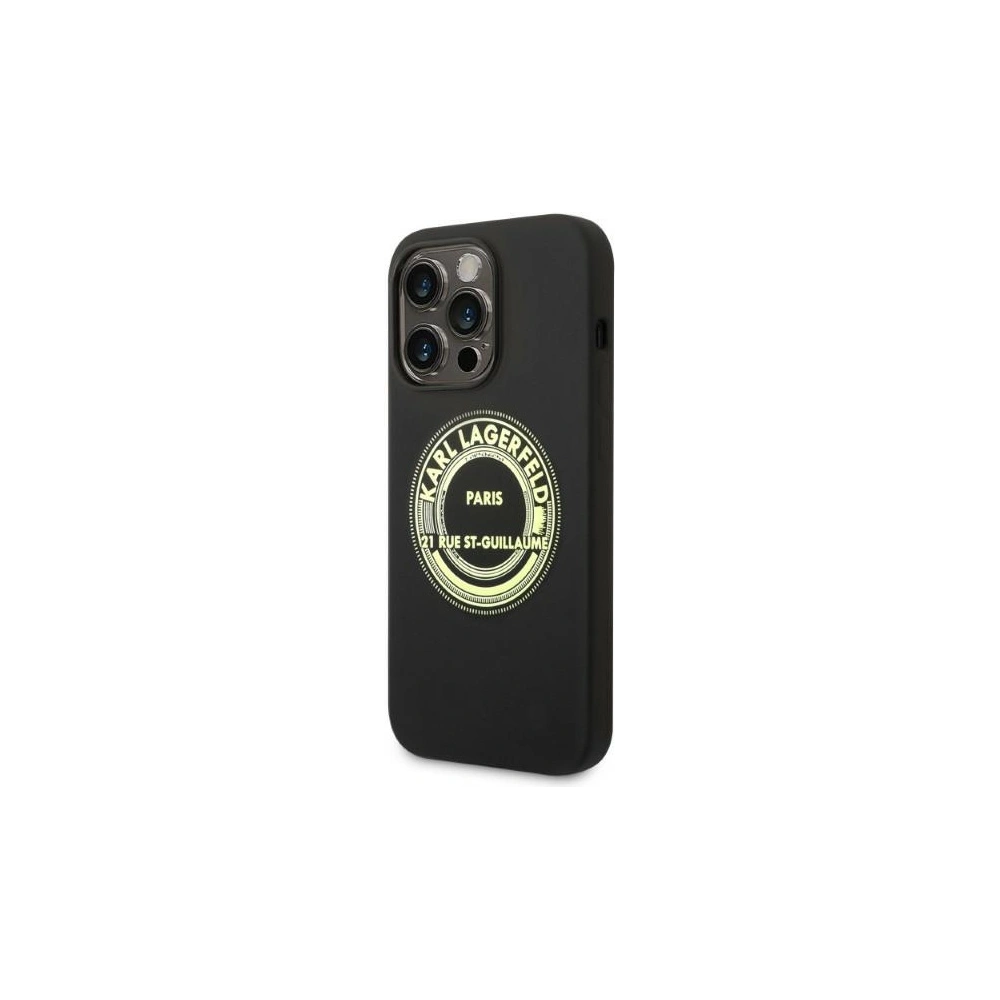 Hurtownia GSM - Case Karl Lagerfeld KLHCP14XSRSGRCK Apple iPhone 14 Pro Max Hardcase schwarz/schwarz Silikon RSG - KLD1189 - {ean13} - Hurt
