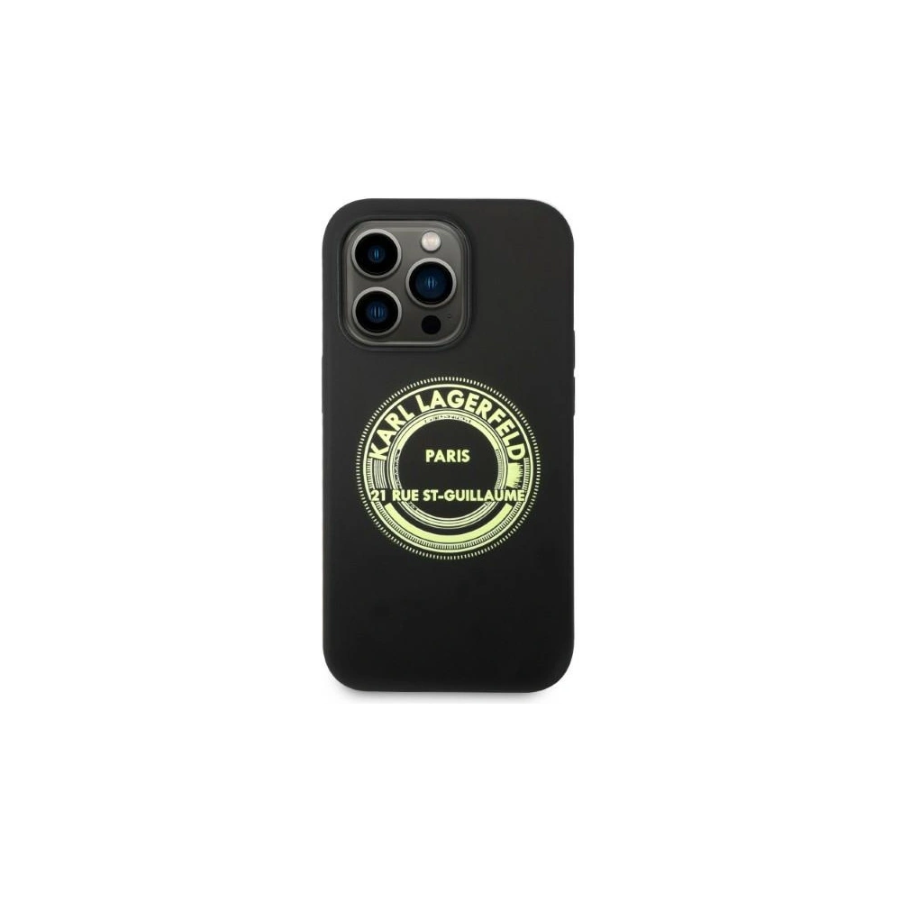 Hurtownia GSM - Case Karl Lagerfeld KLHCP14XSRSGRCK Apple iPhone 14 Pro Max Hardcase schwarz/schwarz Silikon RSG - KLD1189 - {ean13} - Hurt