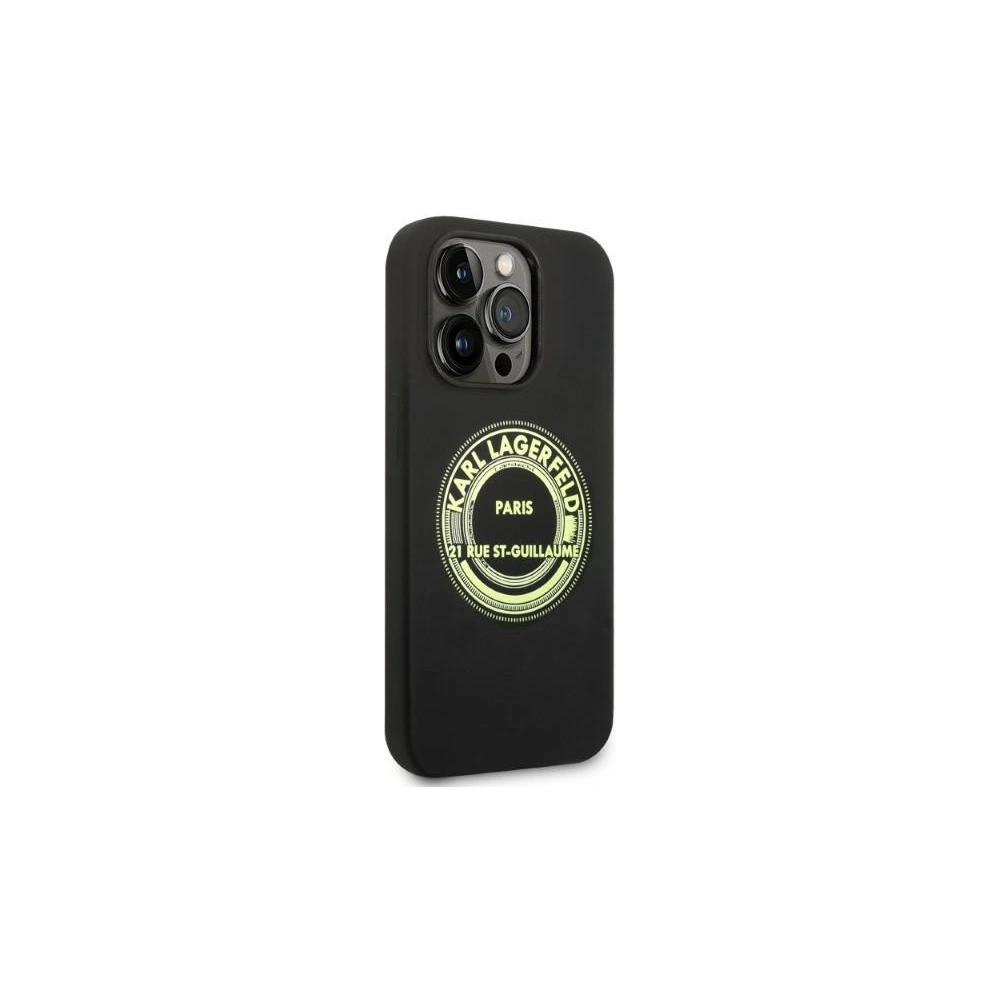 Hurtownia GSM - Case Karl Lagerfeld KLHCP14XSRSGRCK Apple iPhone 14 Pro Max Hardcase schwarz/schwarz Silikon RSG - KLD1189 - {ean13} - Hurt