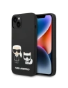 Etui Karl Lagerfeld KLHMP14MSSKCK Apple iPhone 14 Plus / 15 Plus hardcase černý/black Liquid Silicone Karl & Choupette Magsafe