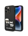 Etui Karl Lagerfeld KLHMP14XSSKCK Apple iPhone 14 Pro Max hardcase černý/black Liquid Silicone Karl & Choupette Magsafe