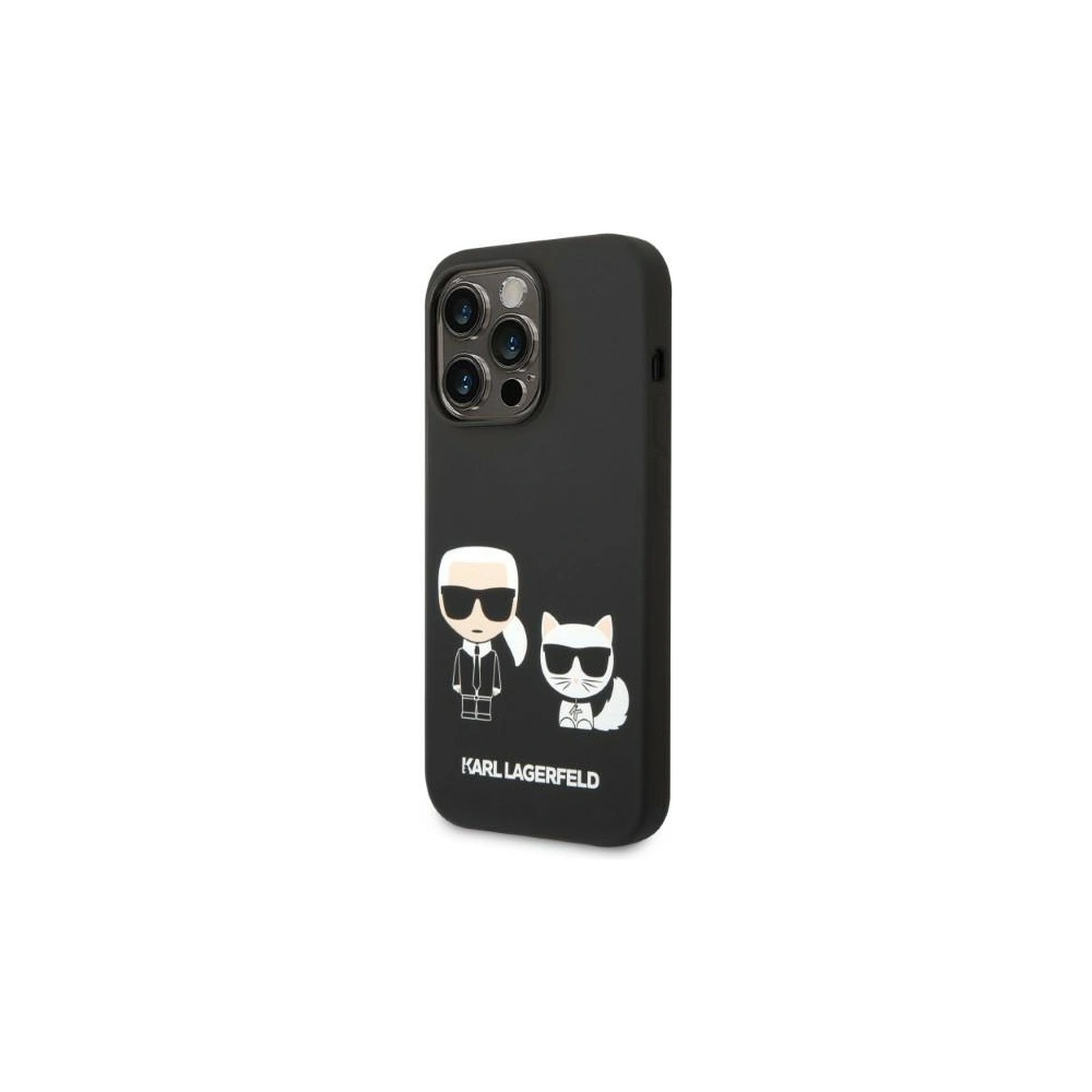 Hurtownia GSM - Etui Karl Lagerfeld KLHMP14XSSKCK Apple iPhone 14 Pro Max hardcase černý/black Liquid Silicone Karl & Choupette Magsafe - KLD1194 - {ean13} - Hurt