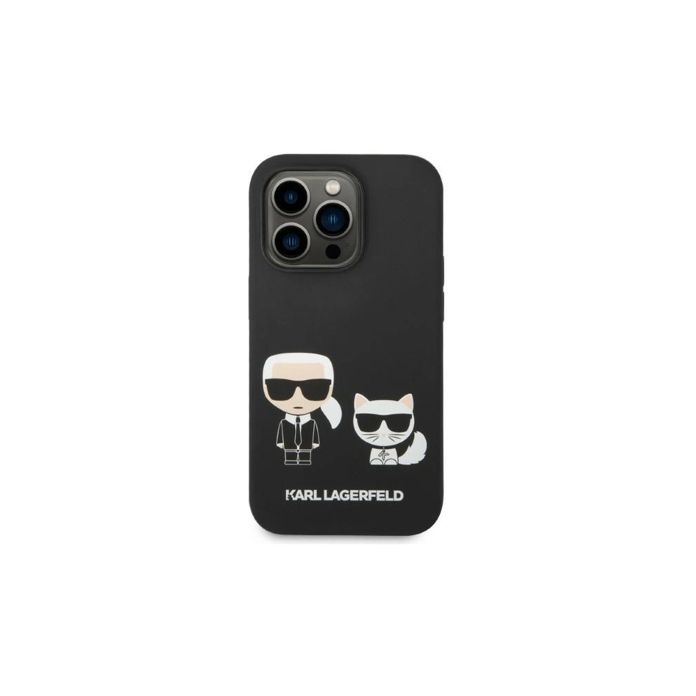 Hurtownia GSM - Etui Karl Lagerfeld KLHMP14XSSKCK Apple iPhone 14 Pro Max hardcase černý/black Liquid Silicone Karl & Choupette Magsafe - KLD1194 - {ean13} - Hurt