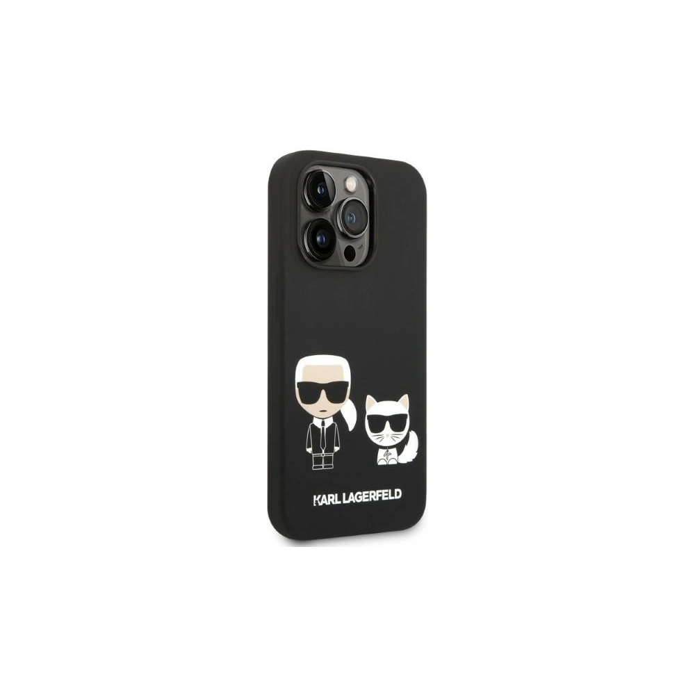 Hurtownia GSM - Etui Karl Lagerfeld KLHMP14XSSKCK Apple iPhone 14 Pro Max hardcase černý/black Liquid Silicone Karl & Choupette Magsafe - KLD1194 - {ean13} - Hurt