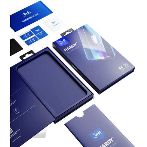 Szkło hartowane 3MK Hardy Apple iPhone 14/13/13 Pro czarny/black