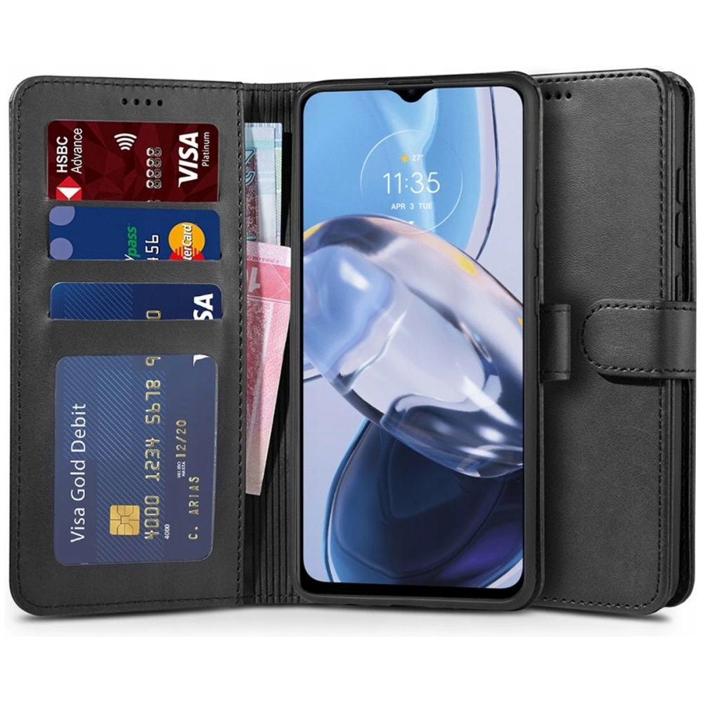 Hurtownia GSM - Etui Tech-Protect Wallet Motorola Moto E22/E22i Negru - THP1458 - {ean13} - Hurt