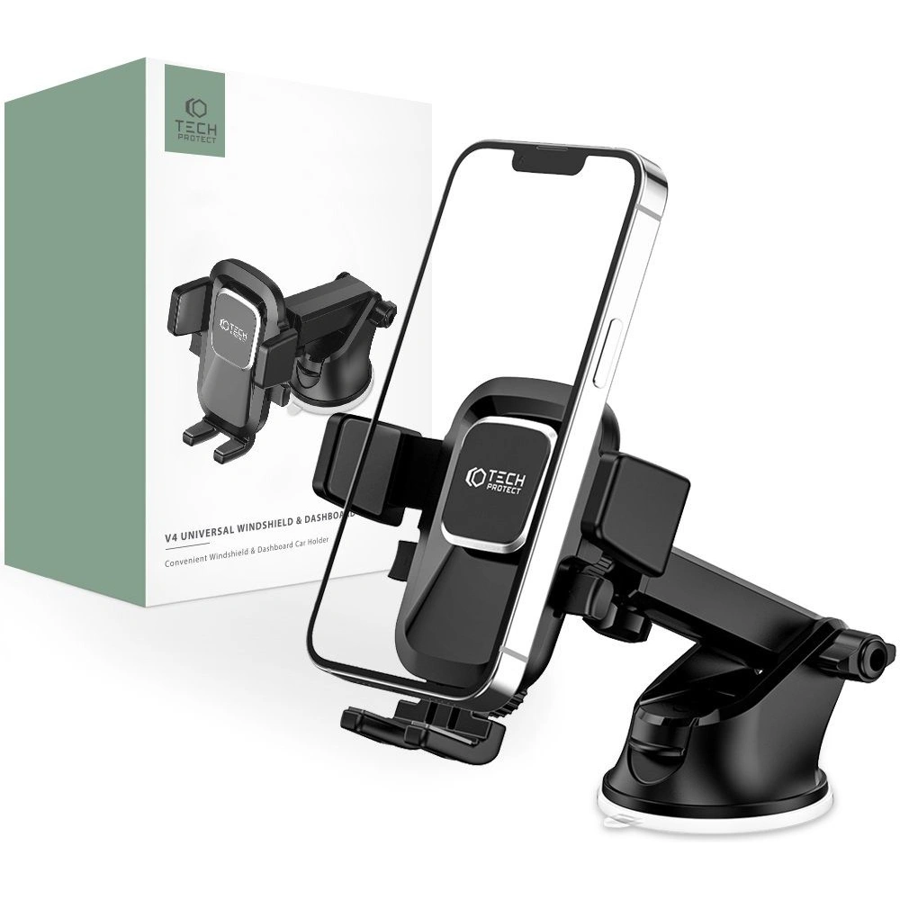 Hurtownia GSM - Auto-Halterung Tech-Protect V4 Universelle Windschutzscheibe & Dashboard Auto Halterung Schwarz - THP1459 - {ean13} - Hurt
