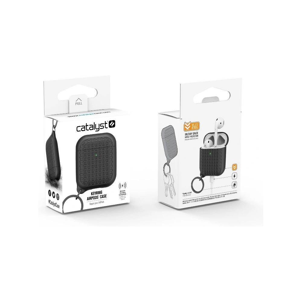 Hurtownia GSM - Etui Catalyst Keyring Apple AirPods 2/1 czarne - CAT116 - {ean13} - Hurt
