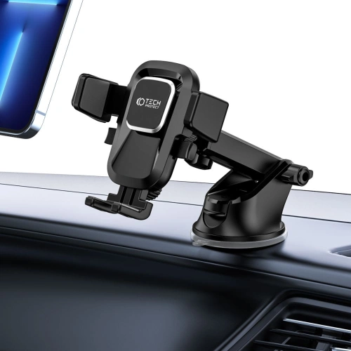 Uchwyt samochodowy Tech-Protect V4 Universal Windshield & Dashboard Car Mount Black