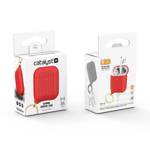 Etui Catalyst Keyring Apple AirPods 2/1 czerwone