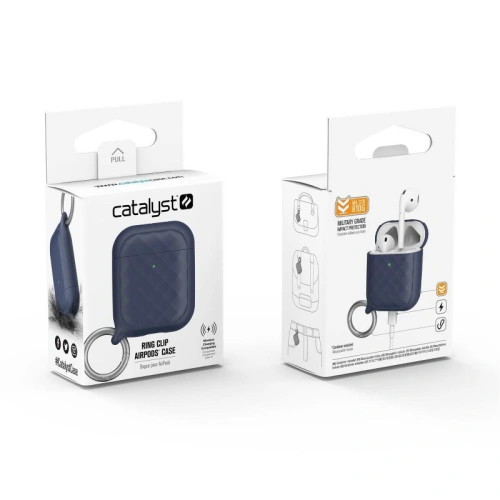 Etui Catalyst Ring Clip Apple AirPods 2/1 granatowe
