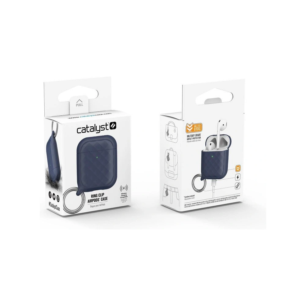 Wholesale Catalyst Ring Clip Apple AirPods 2/1 navy blue - CAT118 - {ean13} - Hurt