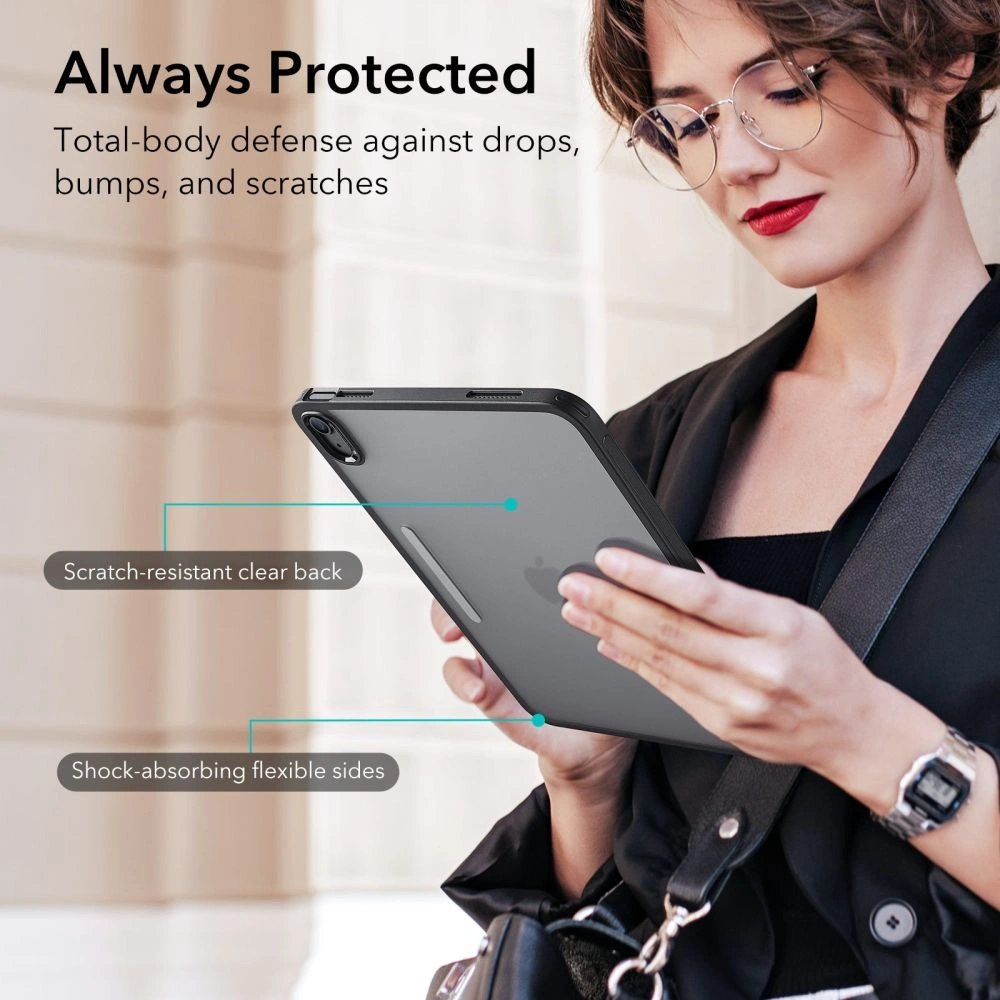Hurtownia GSM - Etui ESR Ascend Hybrid Apple iPad 10.9 2022 (10. generációs) Fekete - ESR607 - {ean13} - Hurt