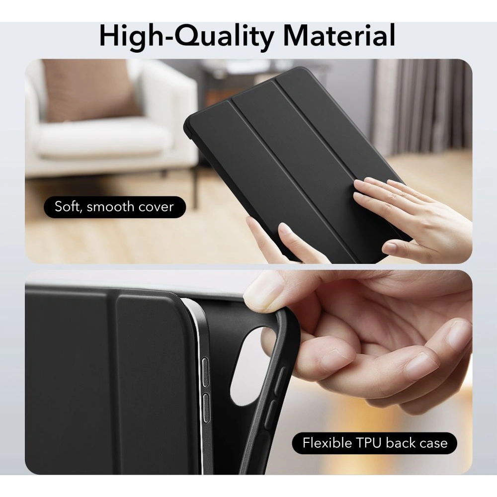 Hurtownia GSM - Etui ESR Rebound Pencil Apple iPad 10.9 2022 (10. generációs) Fekete - ESR615 - {ean13} - Hurt