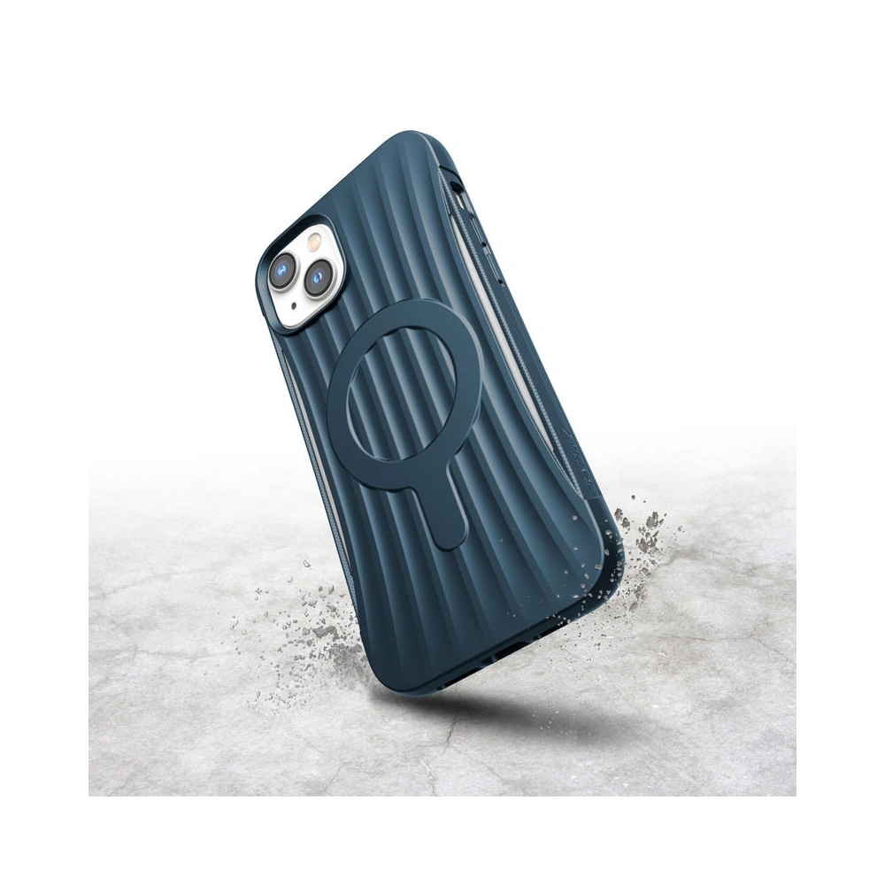 Hurtownia GSM - Etui X-Doria Raptic Clutch MagSafe Apple iPhone 14 Plus / 15 Plus (Námořnická modrá) - XDR219 - {ean13} - Hurt
