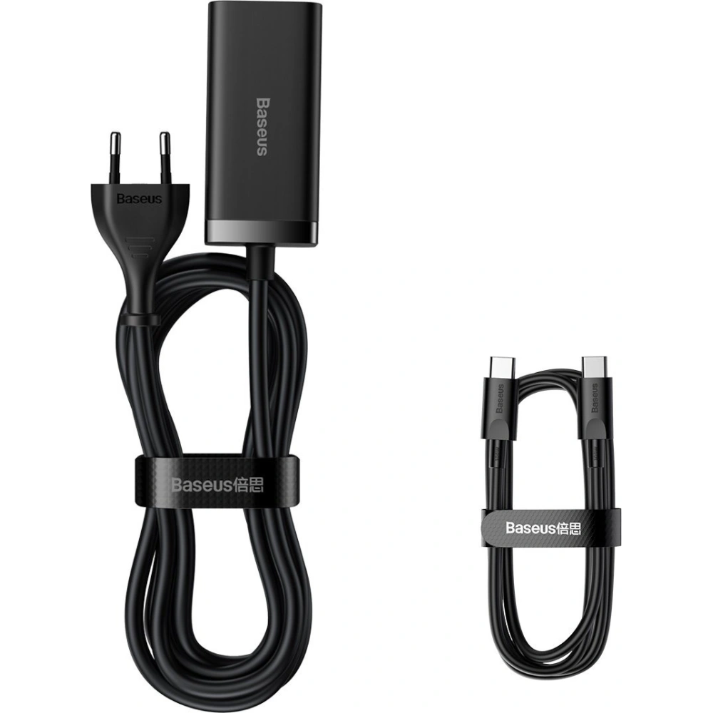 Hurtownia GSM - Încărcător de rețea Baseus GaN3 Pro GaN 2xUSB-C/2xUSB 100W PD3.0, QC4.0+, AFC negru - BSU3630 - {ean13} - Hurt