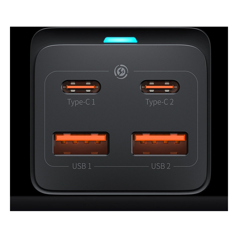 Hurtownia GSM - Încărcător de rețea Baseus GaN3 Pro GaN 2xUSB-C/2xUSB 100W PD3.0, QC4.0+, AFC negru - BSU3630 - {ean13} - Hurt