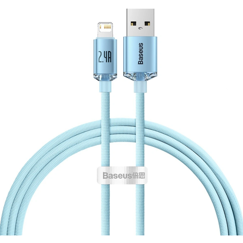 Hurtownia GSM - Kabel Baseus Crystal Shine Series USB/Lightning 2,4A 20W 1,2m modrý - BSU3633 - {ean13} - Hurt