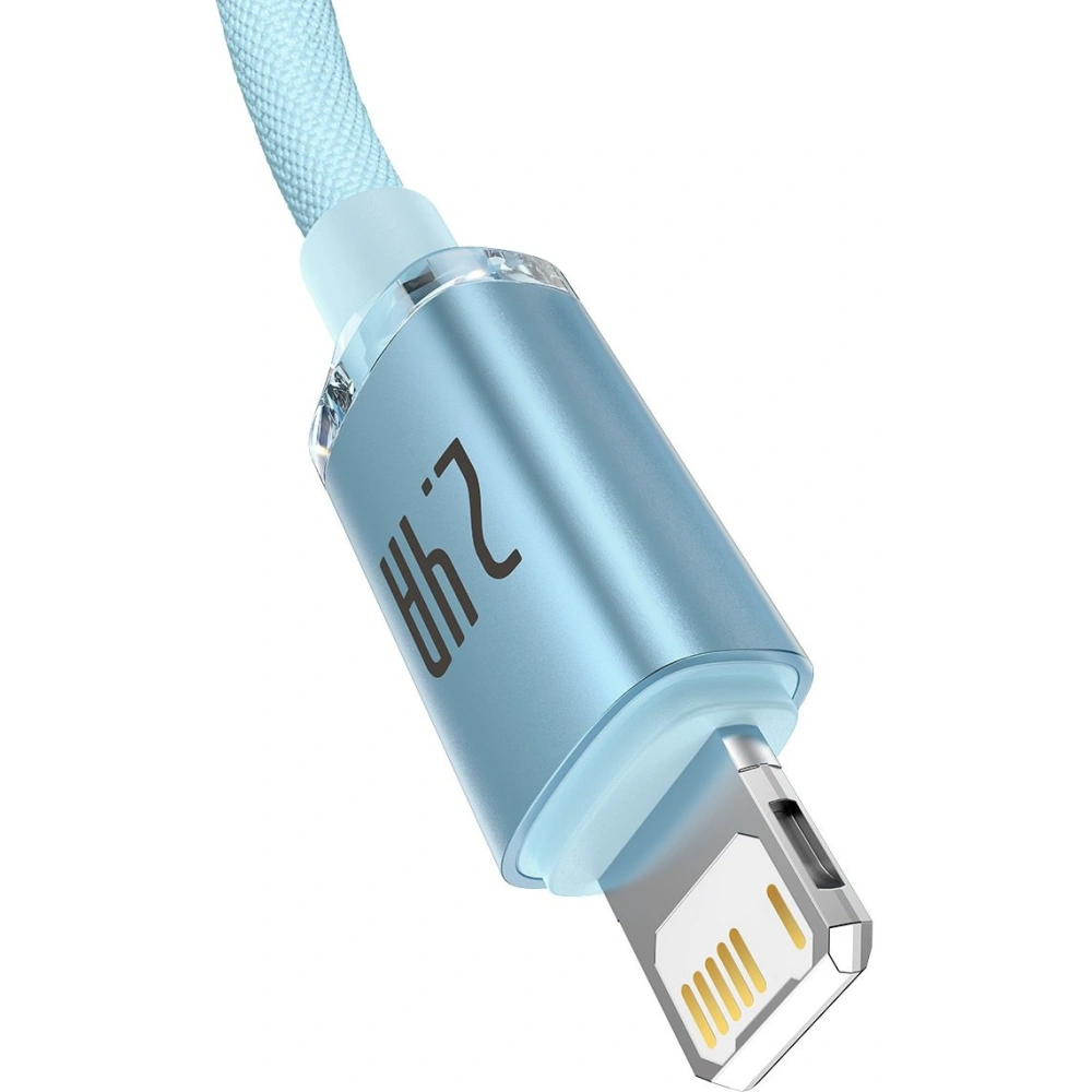 Hurtownia GSM - Kabel Baseus Crystal Shine Series USB/Lightning 2,4A 20W 1,2m niebieski - BSU3633 - {ean13} - Hurt