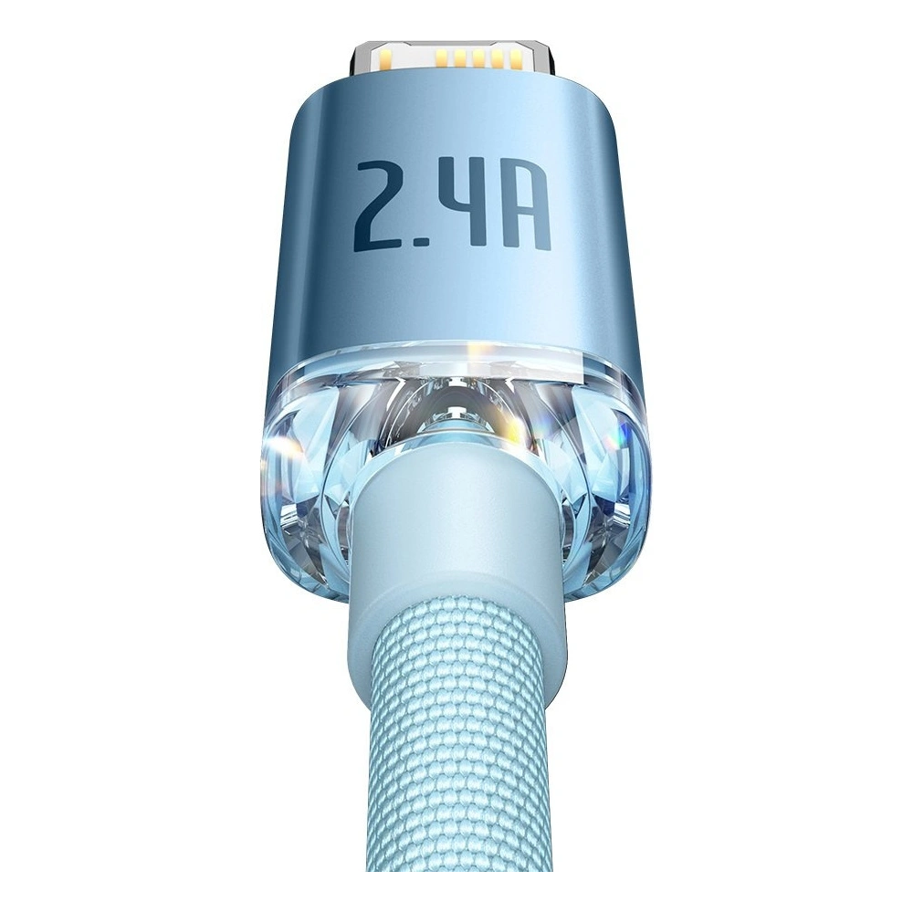 Hurtownia GSM - Kabel Baseus Crystal Shine Series USB/Lightning 2,4A 20W 1,2m modrý - BSU3633 - {ean13} - Hurt