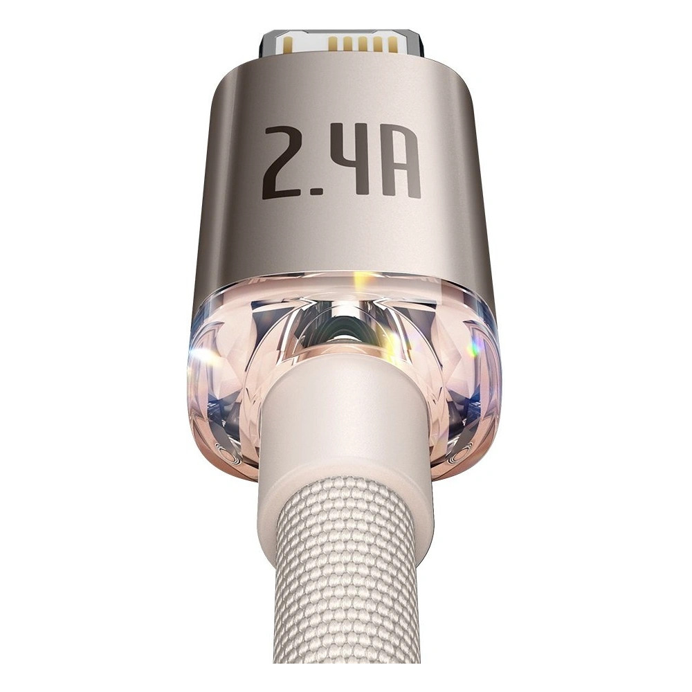 Hurtownia GSM - Kabel Baseus Crystal Shine Series USB/Lightning 2,4A 20W 1,2m różowy - BSU3634 - {ean13} - Hurt