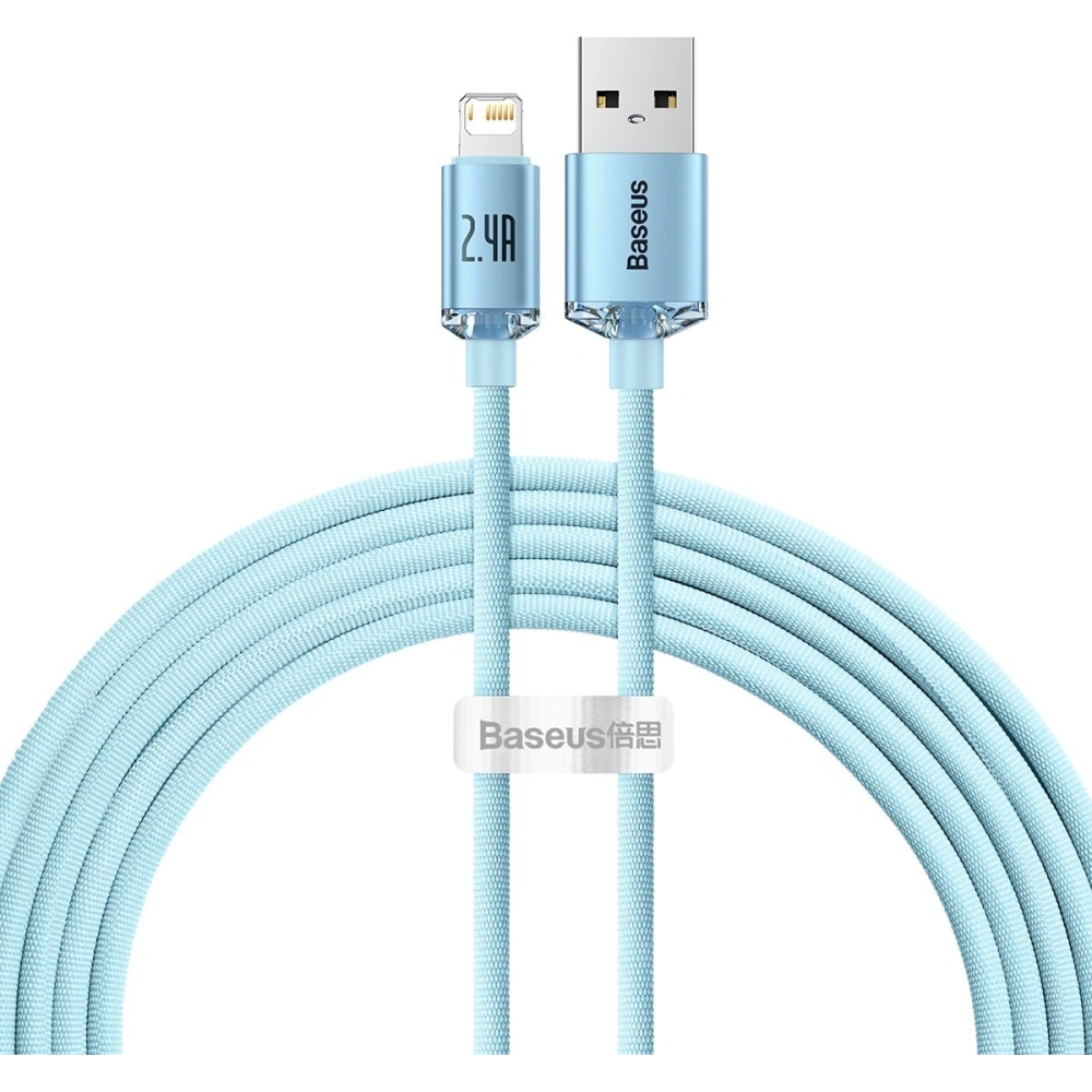 Hurtownia GSM - Kabel Baseus Crystal Shine Series USB/Lightning 2,4A 20W 2m modrý - BSU3635 - {ean13} - Hurt