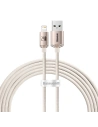 Kabel Baseus Crystal Shine Series USB/Lightning 2,4A 20W 2m różowy
